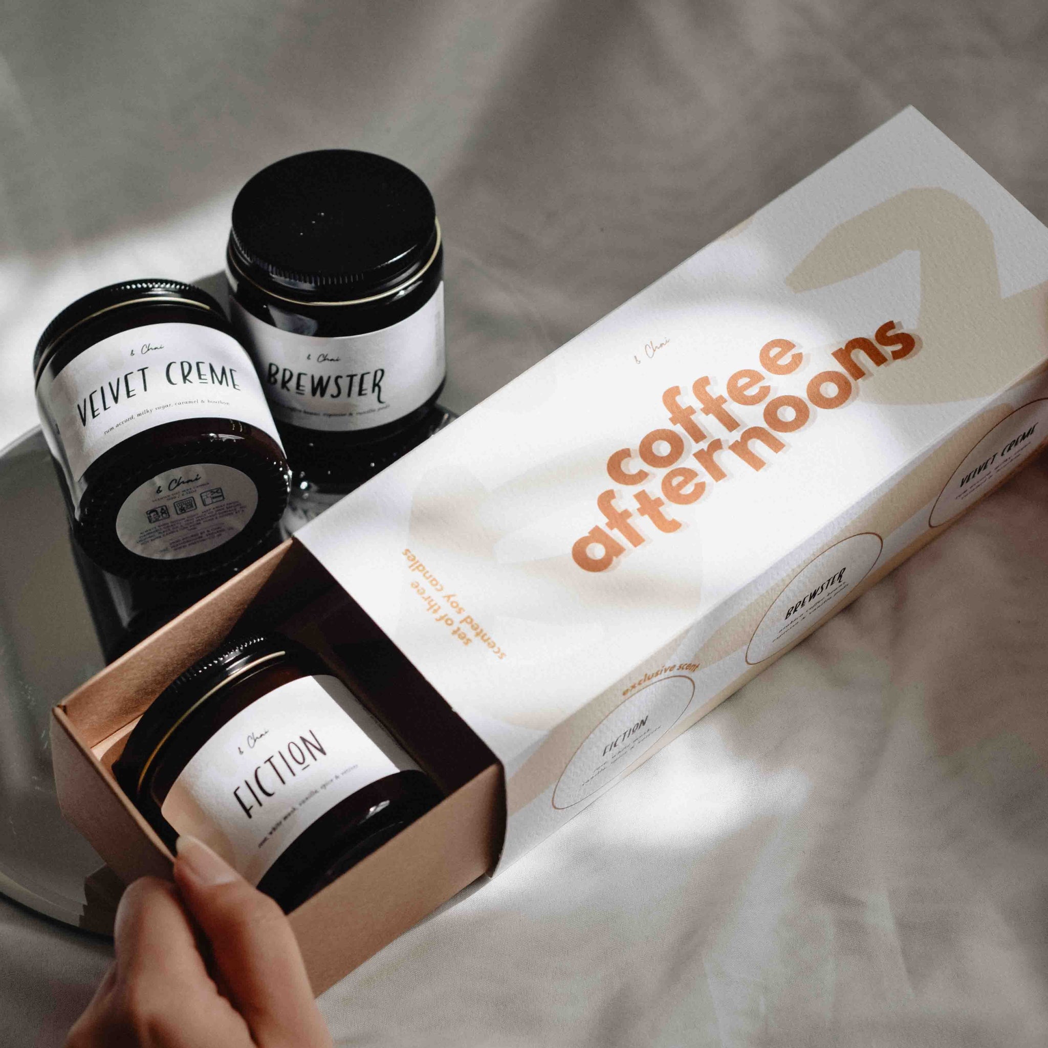 Coffee Afternoons Soy Candle Trio