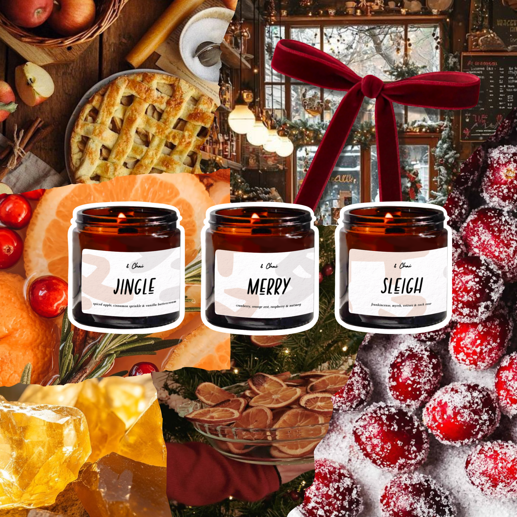Fireside Evenings Soy Candle Trio