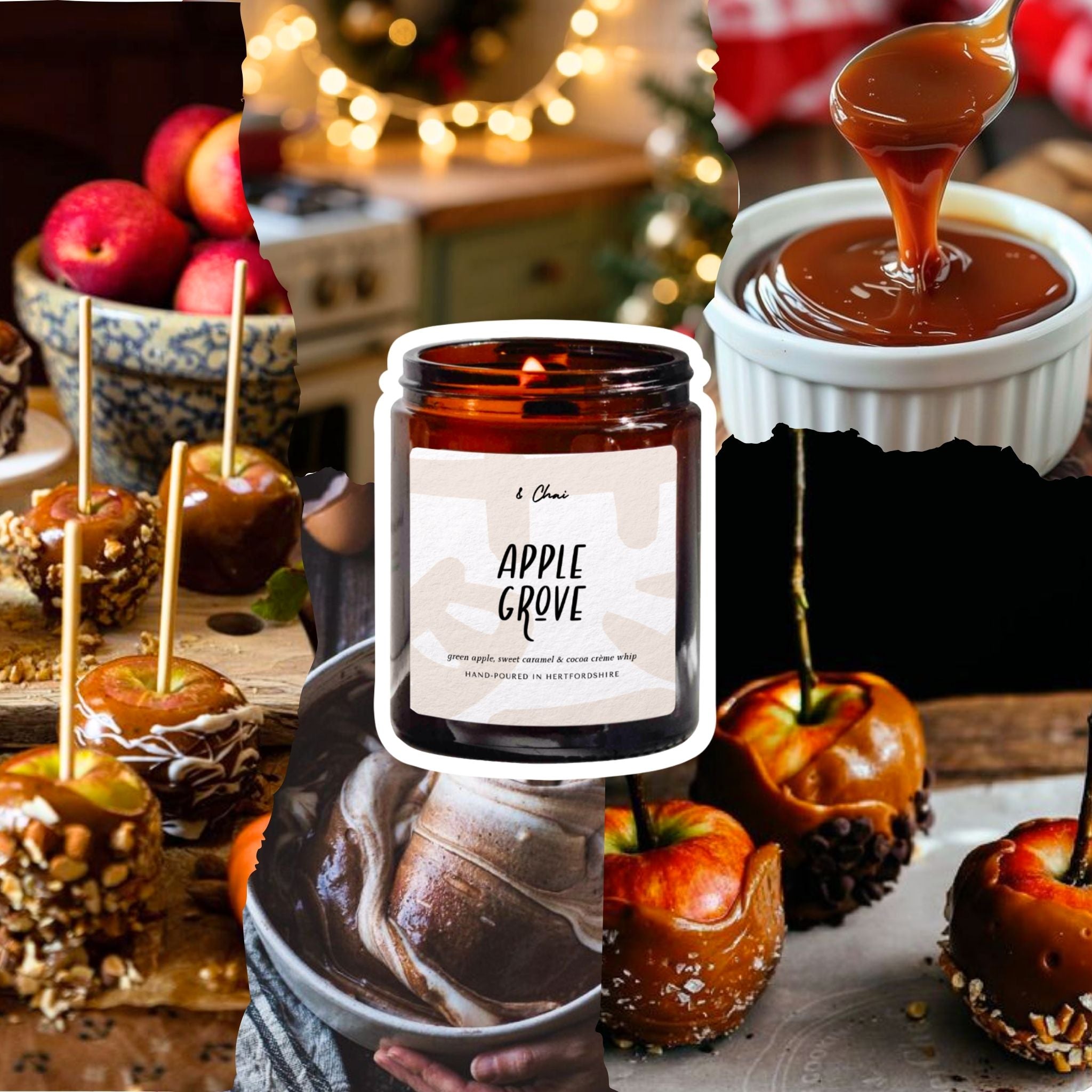 Apple Grove Soy Candle | Sweet Toffee Apple Scent