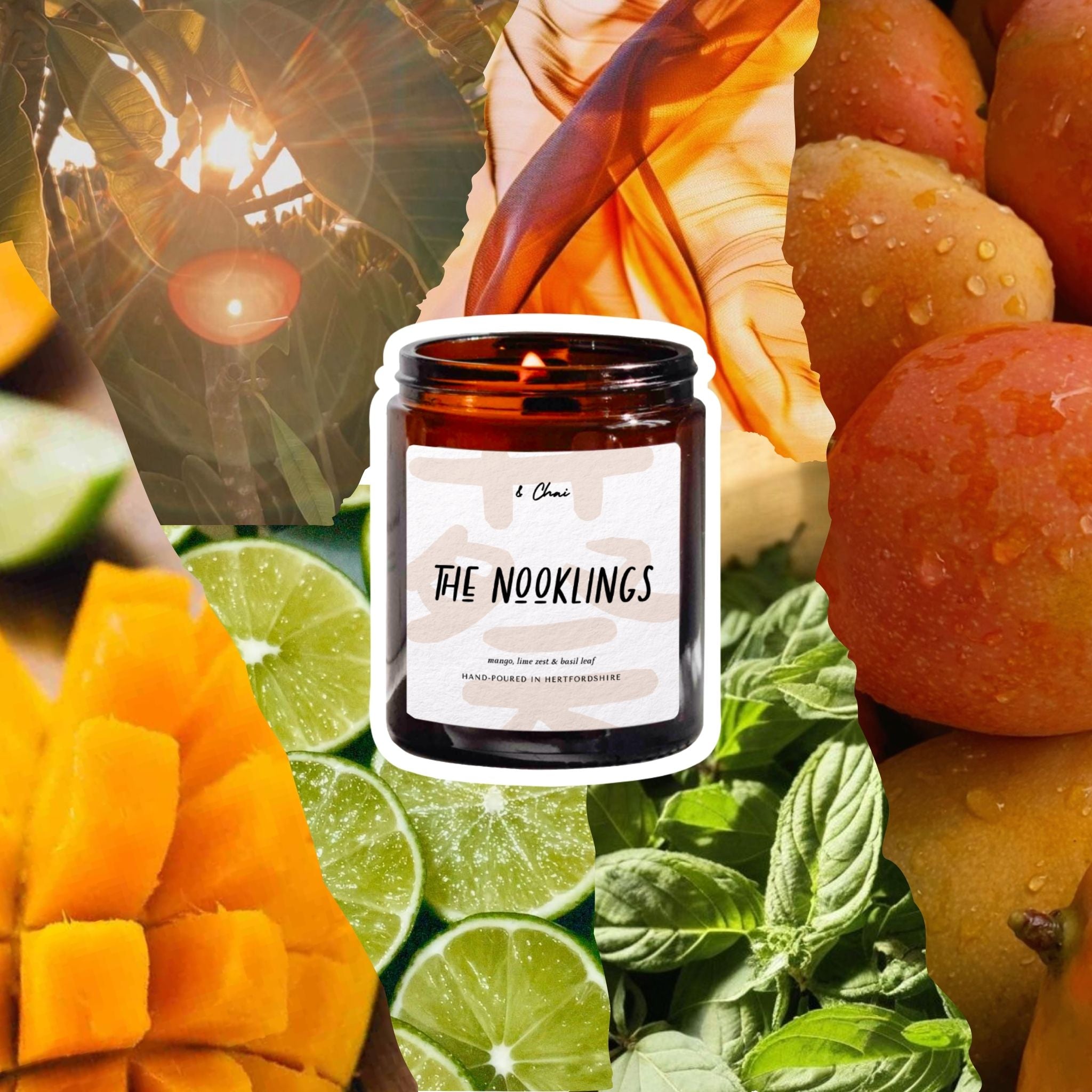 The Nooklings Soy Candle | Juicy Mango Scent