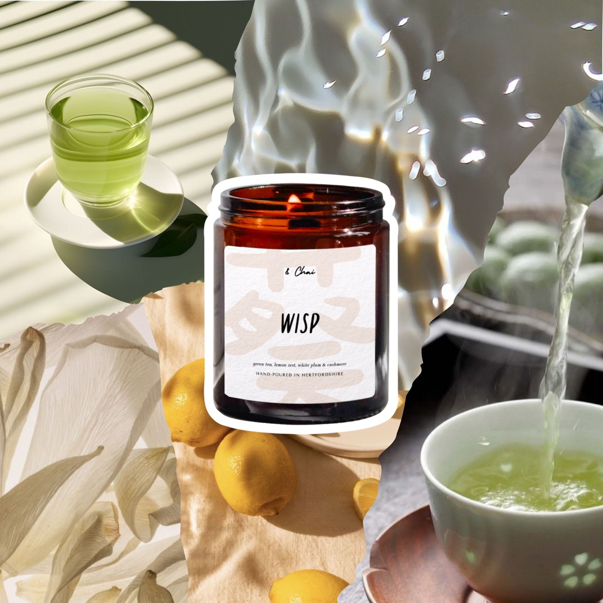 Wisp Soy Candle | Gentle Green Tea & Cashmere Scent