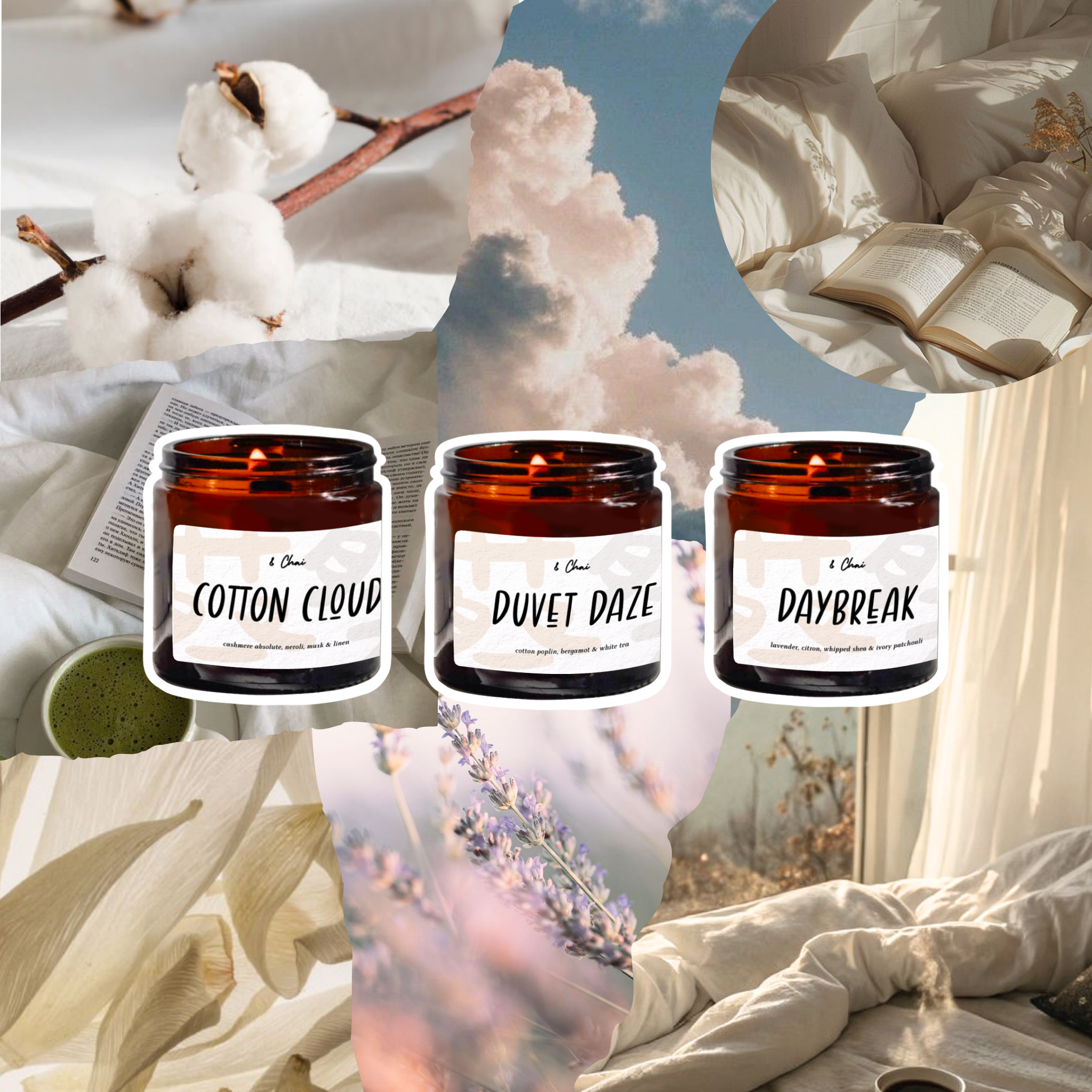 Lazy Mornings Soy Candle Trio