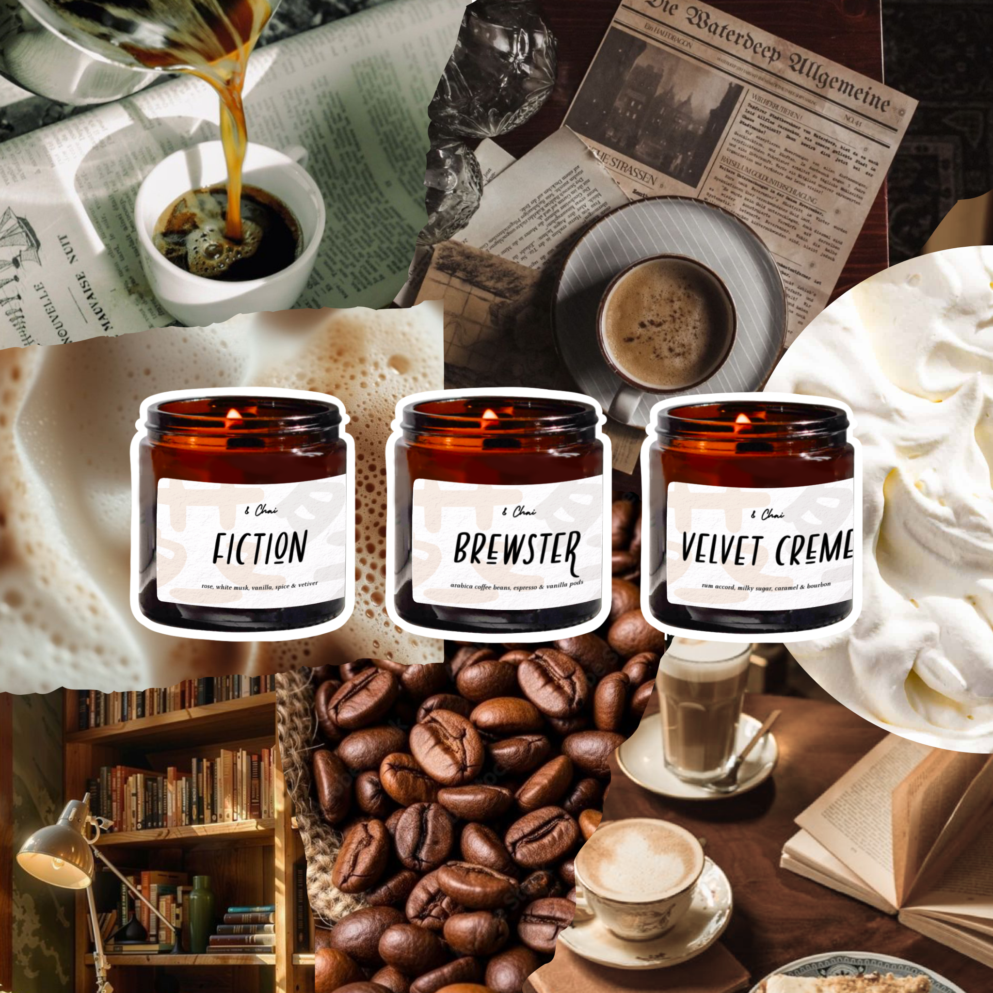Coffee Afternoons Soy Candle Trio