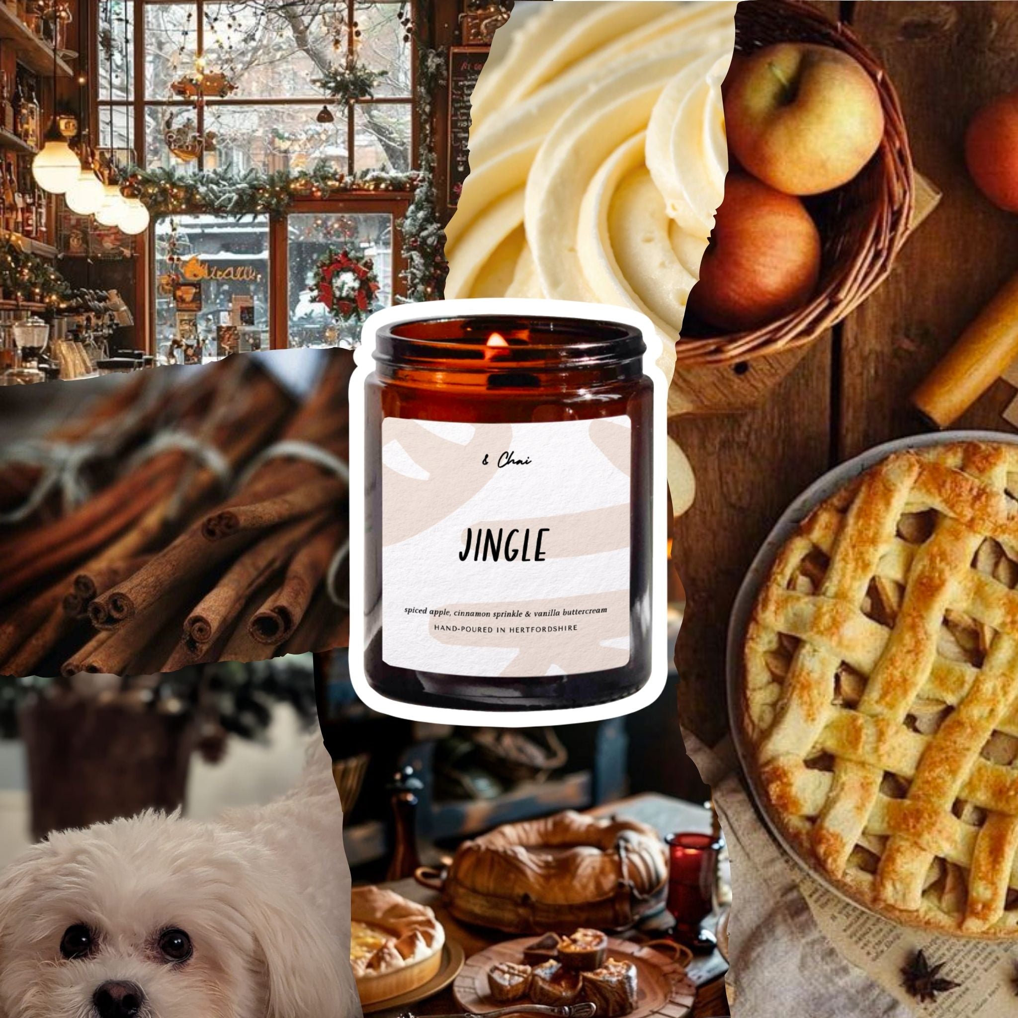 Jingle Soy Candle | Spiced Apple & Cinnamon Scent