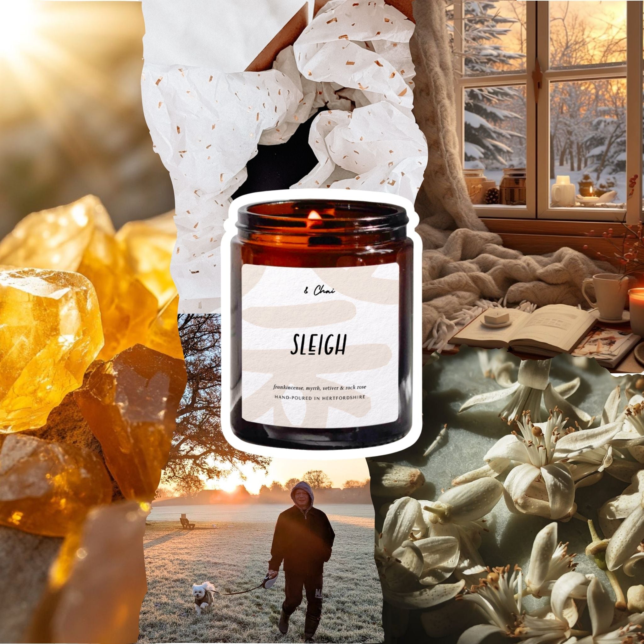 Sleigh Soy Candle | Frankincense & Myrrh Classic Christmas Scent