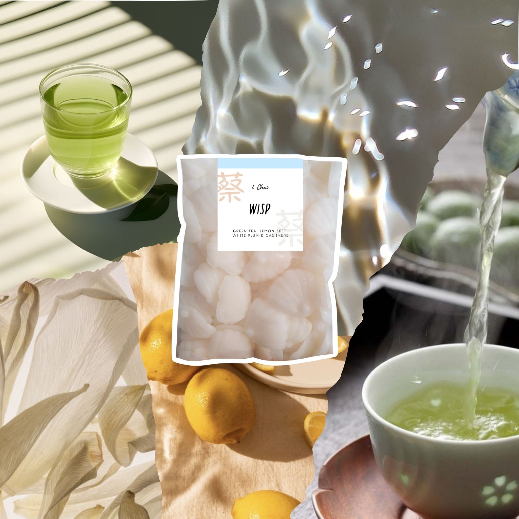 Wisp Soy Melts | Gentle Green Tea & Cashmere Scent