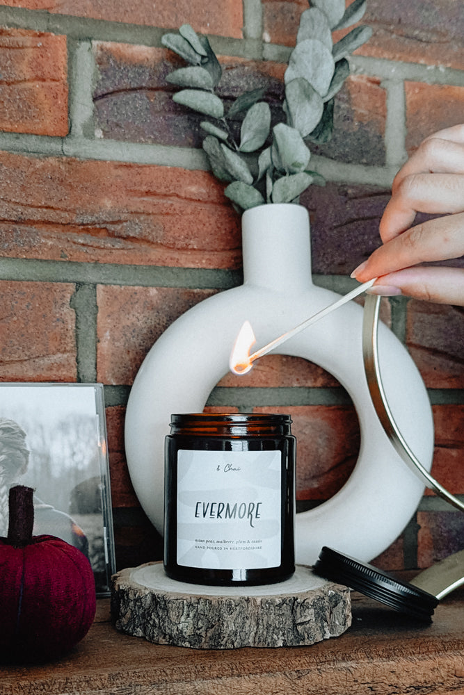 Evermore Soy Candle | Autumn Fruits Pear & Plum Scent