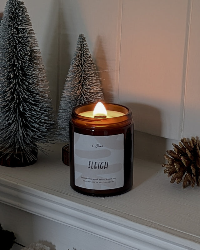 Sleigh Soy Candle | Frankincense & Myrrh Classic Christmas Scent