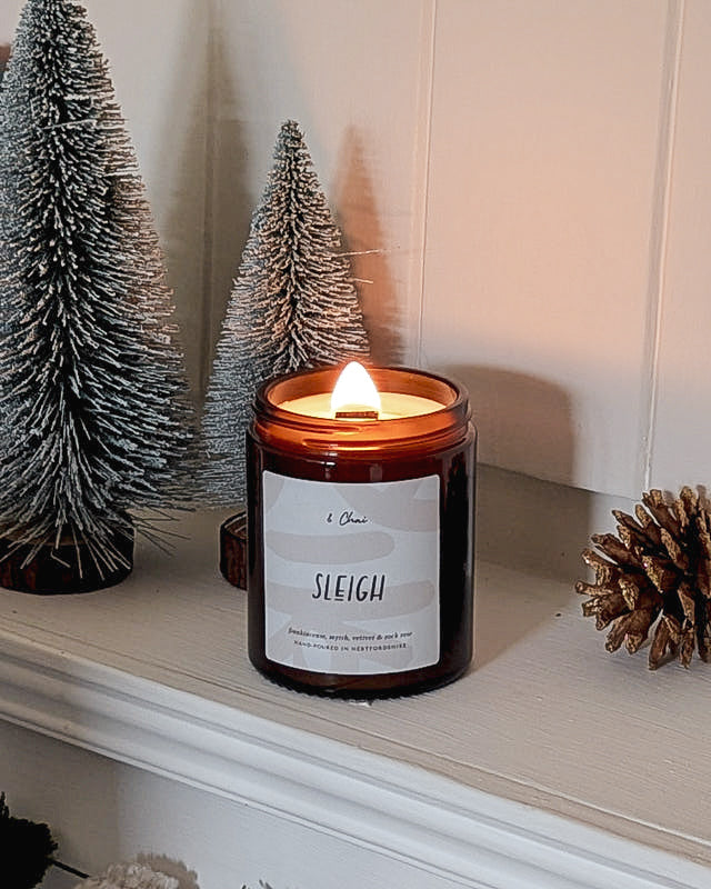 Sleigh Soy Candle | Frankincense & Myrrh Classic Christmas Scent